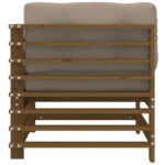 Canapés d'angle et coussins 2pcs marron miel bois de pin massif – Image 4