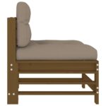 Canapés centraux avec coussins 2 pcs marron miel – Image 4