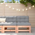 Canapés centraux avec coussins 2 pcs bois massif douglas
