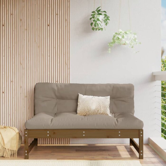 VXL8720845803087_m_en_hd_1.jpg Canapé central 120x80 cm marron miel bois de pin massif – Image 1