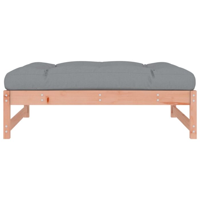 Repose-pied de jardin 120x80 cm massif de douglas – Image 2