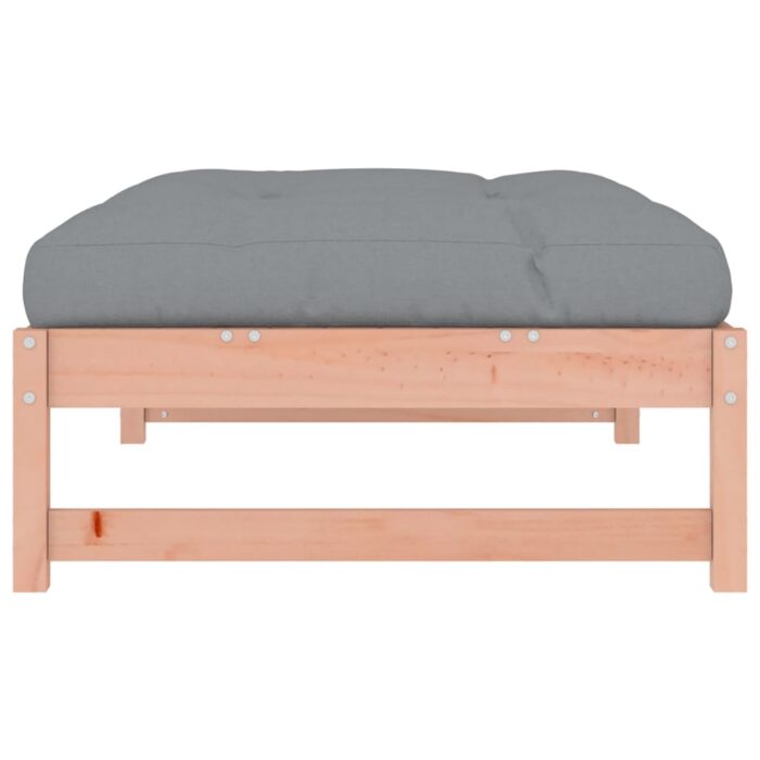Repose-pied de jardin 120x80 cm massif de douglas – Image 3