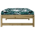 Repose-pied de jardin 120x80 cm bois de pin imprégné – Image 3
