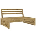 Canapé central 120x80 cm bois de pin imprégné – Image 4