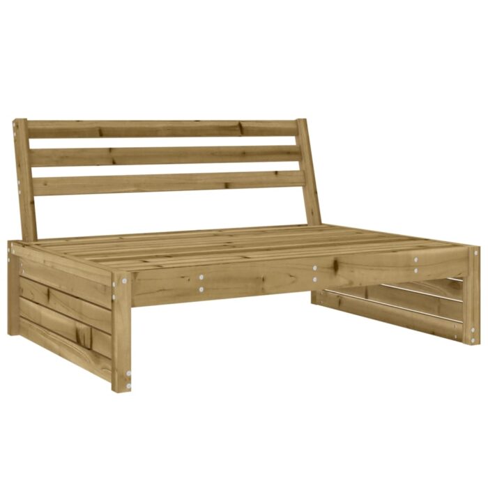 Canapé central 120x80 cm bois de pin imprégné – Image 4