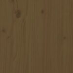 Repose-pied de jardin 120x80 cm marron miel bois de pin massif – Image 5