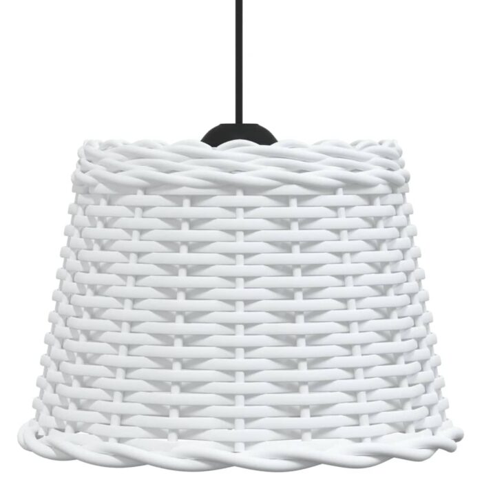 Abat-jour de plafonnier blanc Ø30x20 cm osier – Image 2