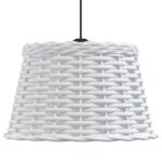 Abat-jour de plafonnier blanc Ø38x23 cm osier – Image 2