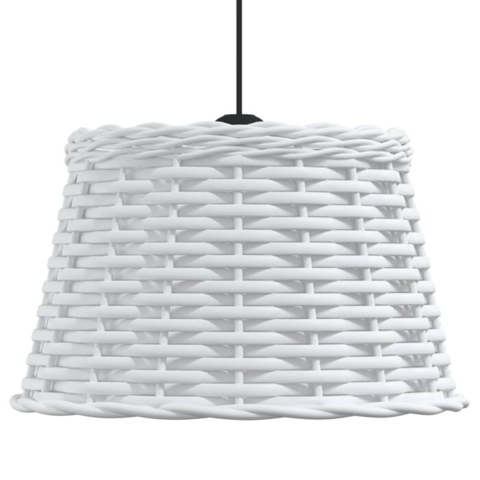 Abat-jour de plafonnier blanc Ø38x23 cm osier – Image 2