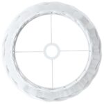 Abat-jour de plafonnier blanc Ø38x23 cm osier – Image 3
