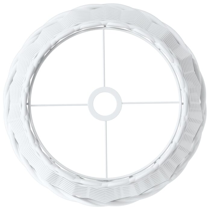 Abat-jour de plafonnier blanc Ø38x23 cm osier – Image 3