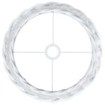 Abat-jour de plafonnier blanc Ø40x26 cm osier – Image 3