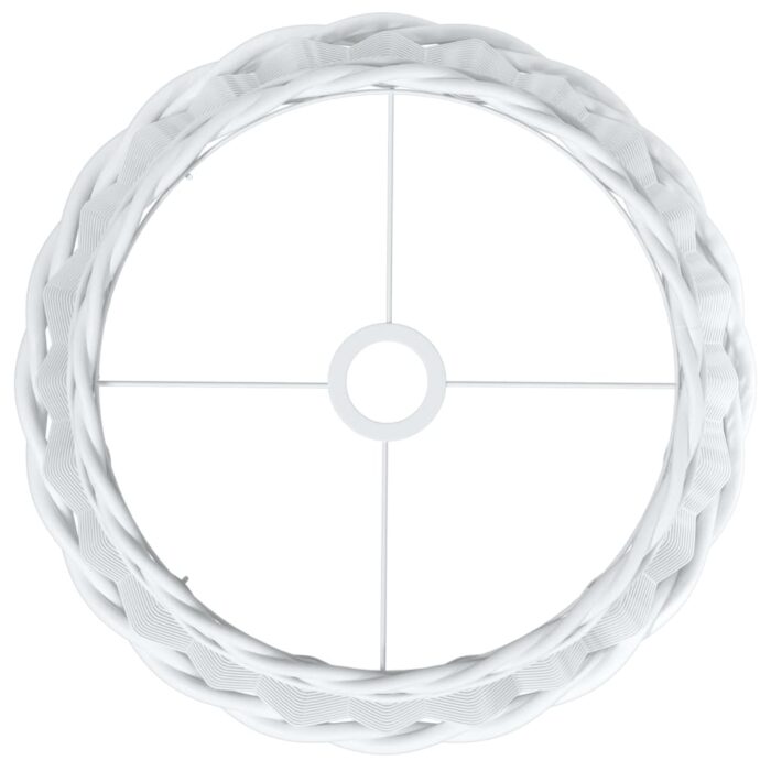 Abat-jour de plafonnier blanc Ø40x26 cm osier – Image 3