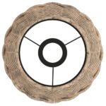 Abat-jour de plafonnier marron Ø20x15 cm osier – Image 3