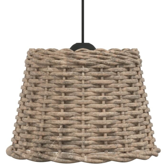 Abat-jour de plafonnier marron Ø30x20 cm osier – Image 2