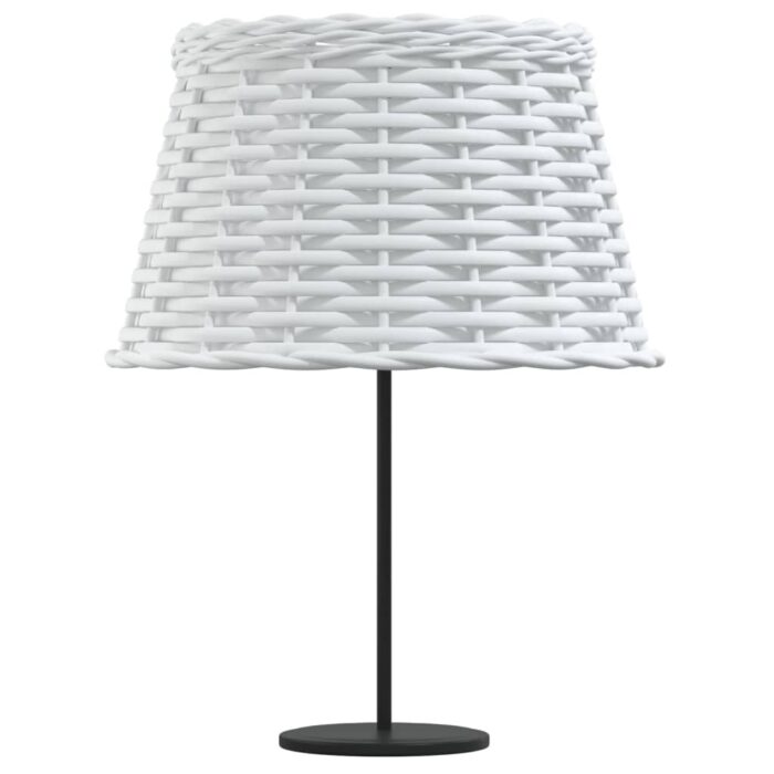 Abat-jour blanc Ø38x23 cm osier – Image 2