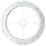 Abat-jour blanc Ø38x23 cm osier – Image 3
