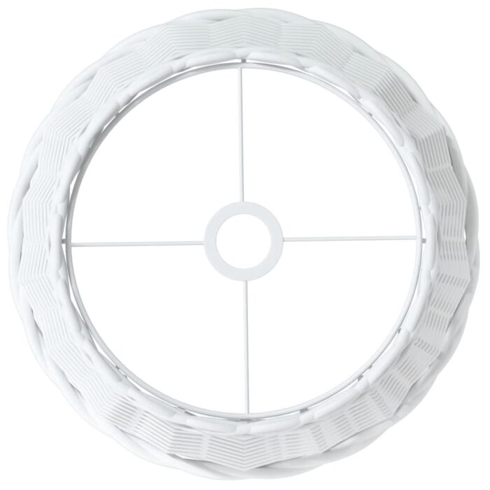 Abat-jour blanc Ø38x23 cm osier – Image 3
