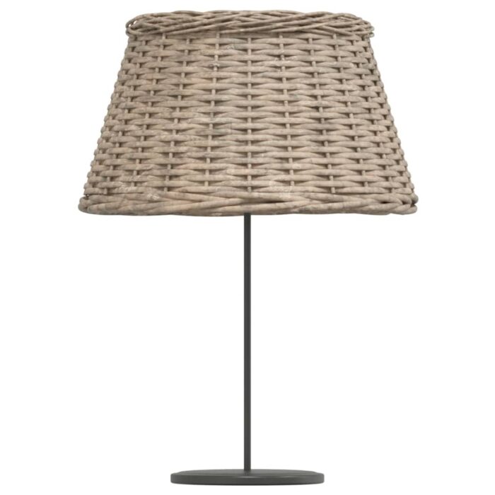 Abat-jour marron Ø50x30 cm osier – Image 2