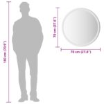 Miroir de salle de bain à LED 70 cm rond – Image 11