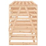 Abri pour poubelle triple sur roulettes bois massif de pin – Image 5