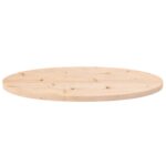 Dessus de table 60x30x2,5 cm bois de pin massif ovale – Image 2