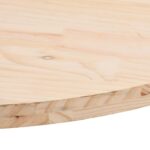 Dessus de table 60x30x2,5 cm bois de pin massif ovale – Image 4