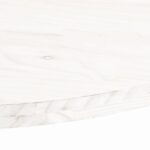 Dessus de table blanc 60x30x2,5 cm bois de pin massif ovale – Image 4
