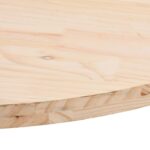 Dessus de table 70x35x2,5 cm bois de pin massif ovale – Image 4