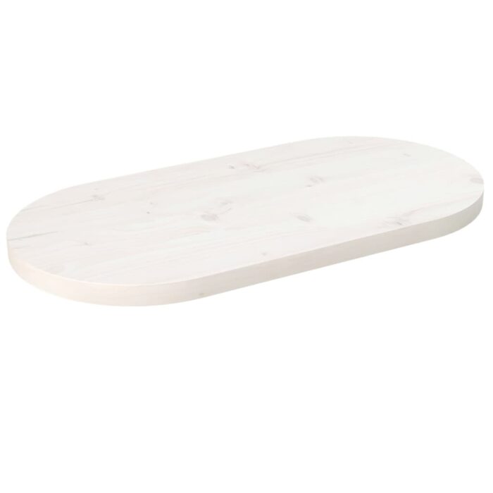 VXL8720845805555_a_en_hd_1.jpg Dessus de table blanc 70x35x2,5 cm bois de pin massif ovale – Image 1