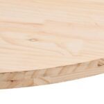 Dessus de table 80x40x2,5 cm bois de pin massif ovale – Image 4