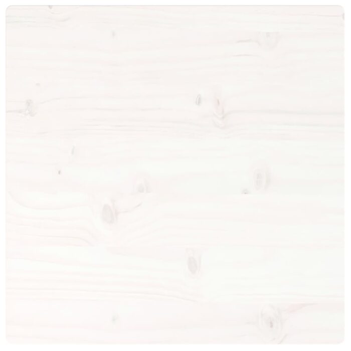 Dessus de table blanc 40x40x2,5 cm bois de pin massif – Image 3
