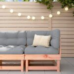 Canapé d'angle de jardin bois massif douglas