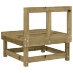 Canapé central de jardin bois de pin imprégné – Image 3