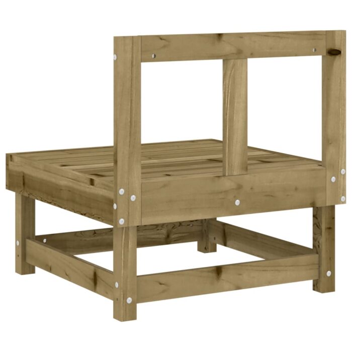 Canapé central de jardin bois de pin imprégné – Image 3