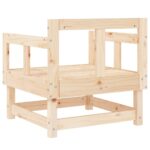 Chaises de jardin lot de 2 bois massif de pin – Image 4