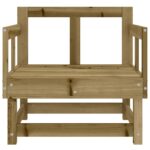 Chaises de jardin lot de 2 bois de pin imprégné – Image 2