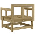 Chaises de jardin lot de 2 bois de pin imprégné – Image 4