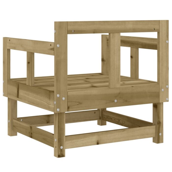 Chaises de jardin lot de 2 bois de pin imprégné – Image 4