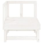 Canapés d'angle de jardin 2 pcs blanc bois de pin massif – Image 2