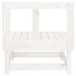 Canapés d'angle de jardin 2 pcs blanc bois de pin massif – Image 3