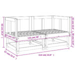 Canapés d'angle de jardin 2 pcs bois massif douglas – Image 6