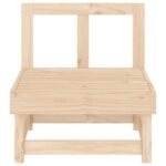 Canapés centraux de jardin 2 pcs bois de pin massif – Image 2