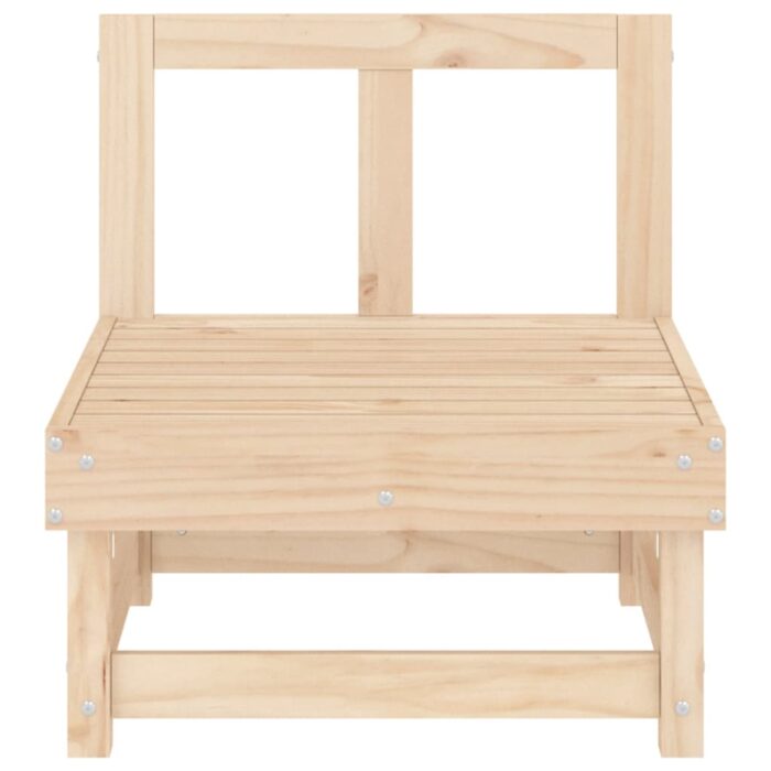 Canapés centraux de jardin 2 pcs bois de pin massif – Image 2