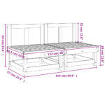 Canapés centraux de jardin 2 pcs bois massif douglas – Image 6