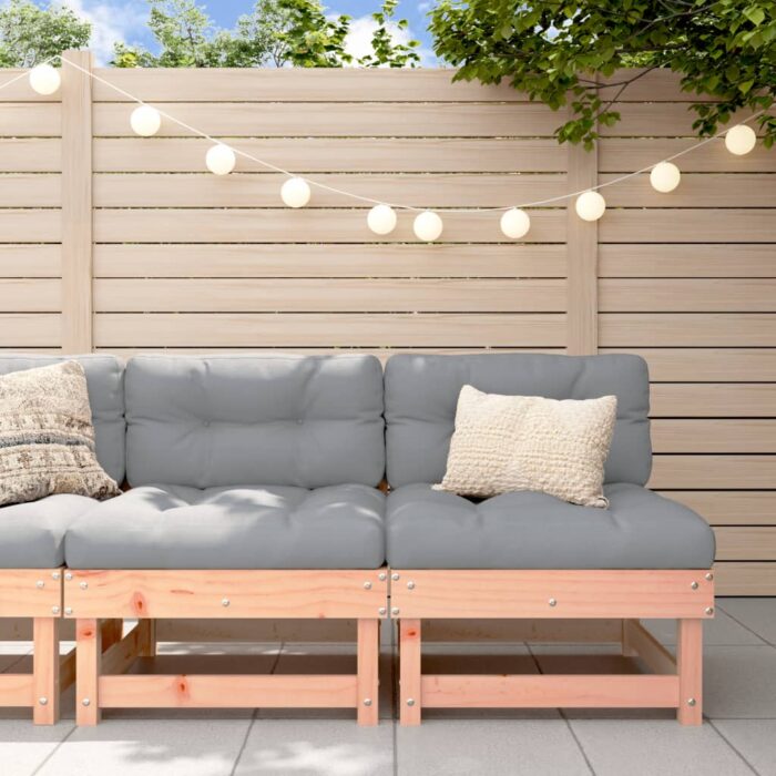 Canapés centraux de jardin 2 pcs bois massif douglas – Image 1