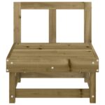 Canapés centraux de jardin 2 pcs bois de pin imprégné – Image 2