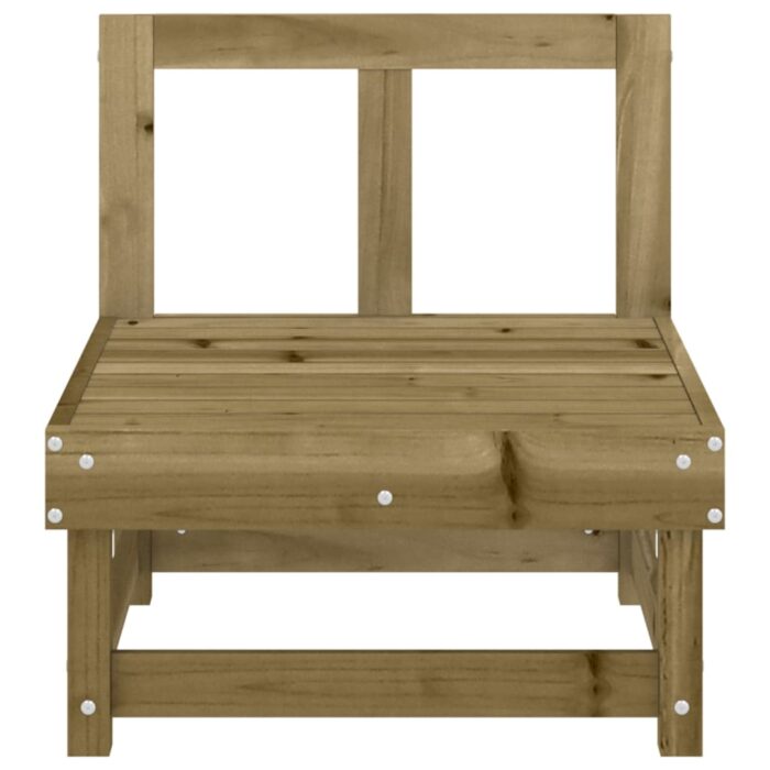 Canapés centraux de jardin 2 pcs bois de pin imprégné – Image 2