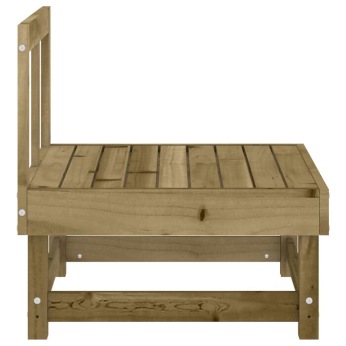 Canapés centraux de jardin 2 pcs bois de pin imprégné – Image 3