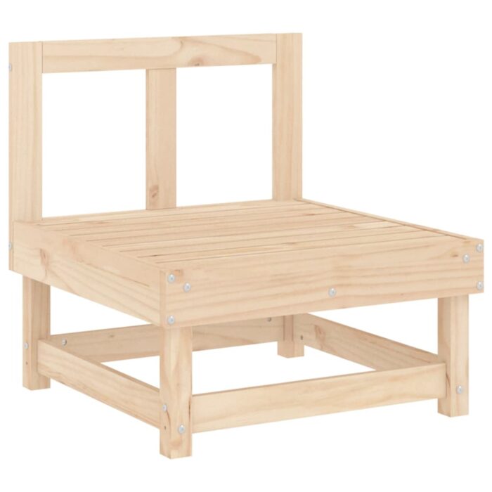 Salon de jardin 3 pcs bois massif de pin – Image 2